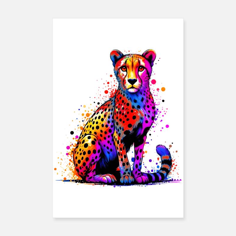 Cheetah Poster 8" x 12" (20x30 cm)