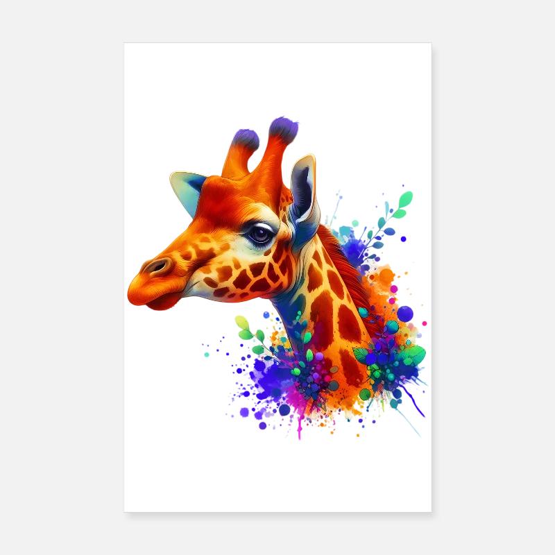 Girafe Poster 20 x 30 cm