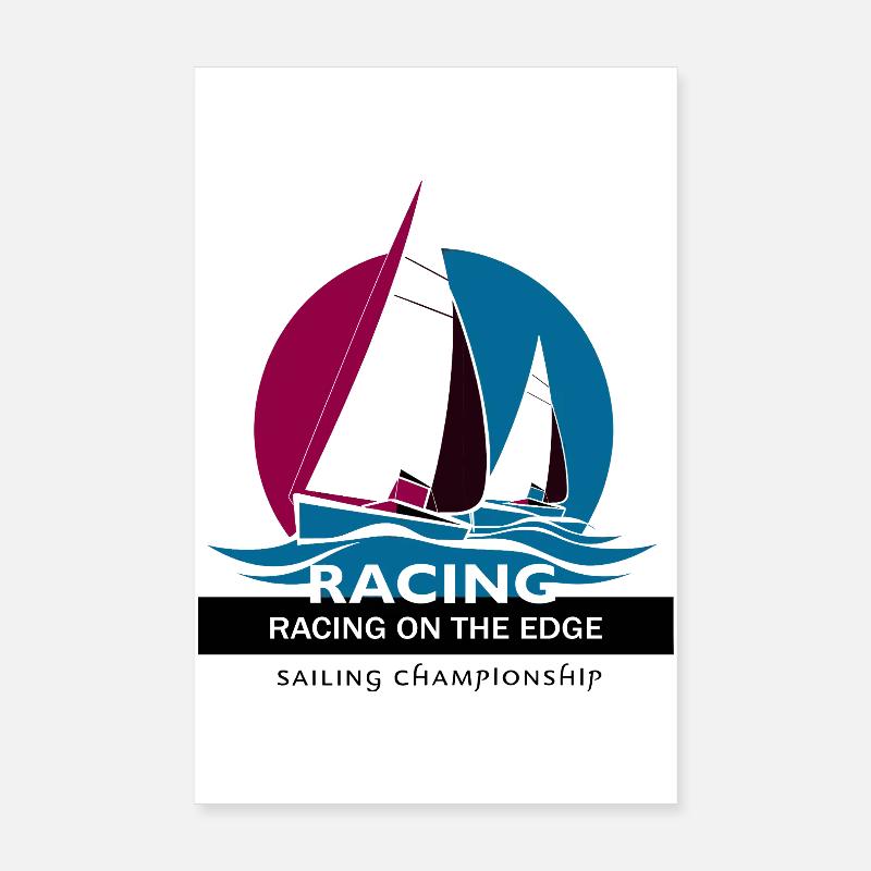 Sailboat Race Poster 8" x 12" (20x30 cm)