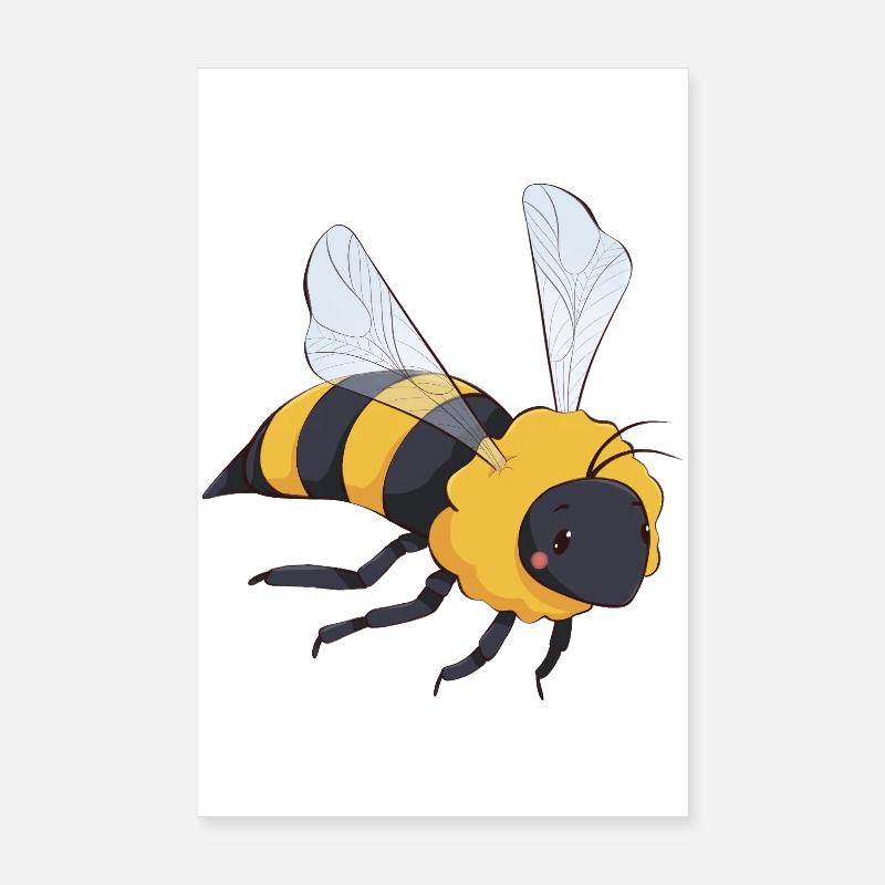 Bee Poster 8" x 12" (20x30 cm)