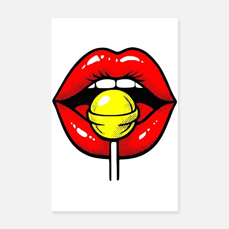 Lolli Lips Poster 20x30 cm