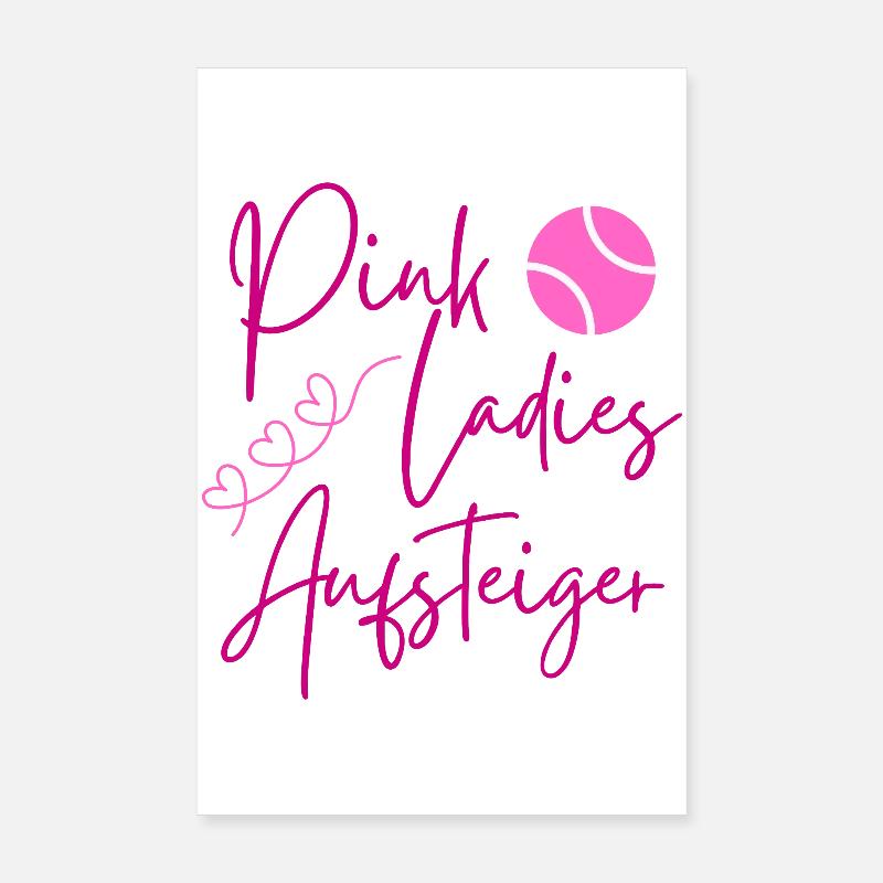 Pink Ladies Asterisk Design Poster 8" x 12" (20x30 cm)