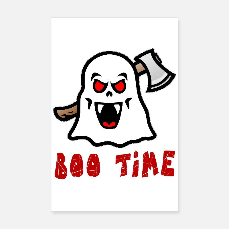 Boo Time Ghost Poster 8" x 12" (20x30 cm)