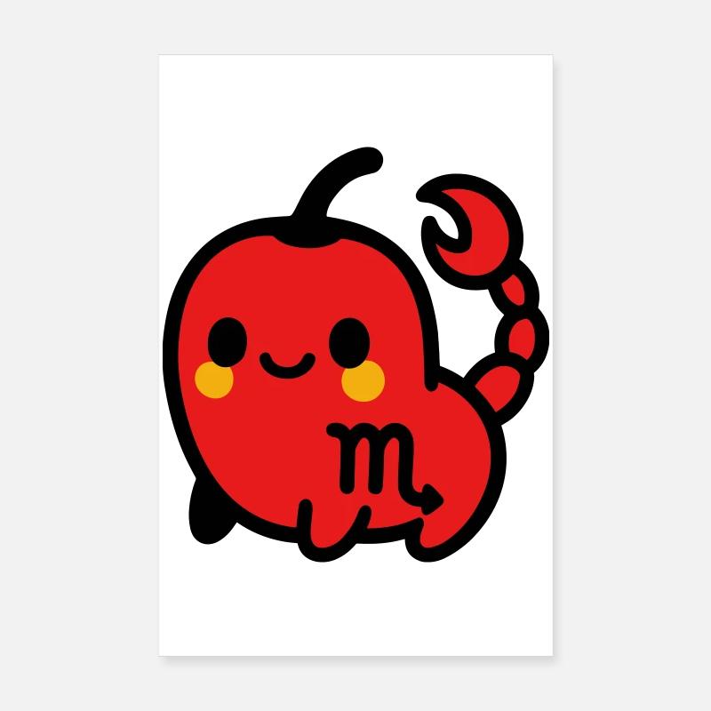Piment doux Scorpion Poster 20 x 30 cm
