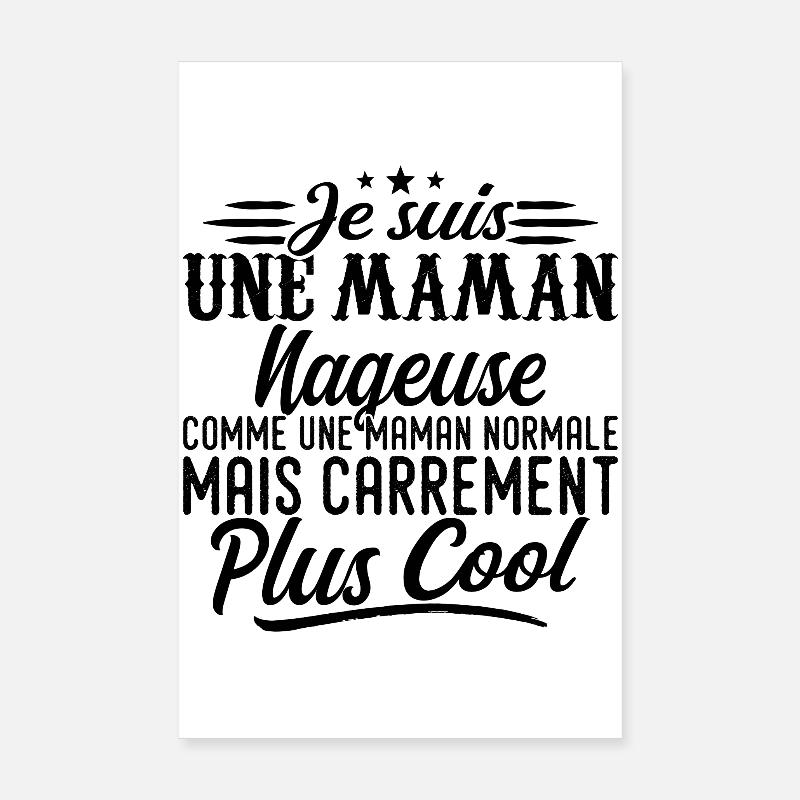 Maman Nageuse: normale, mais en plus badass Poster 20 x 30 cm