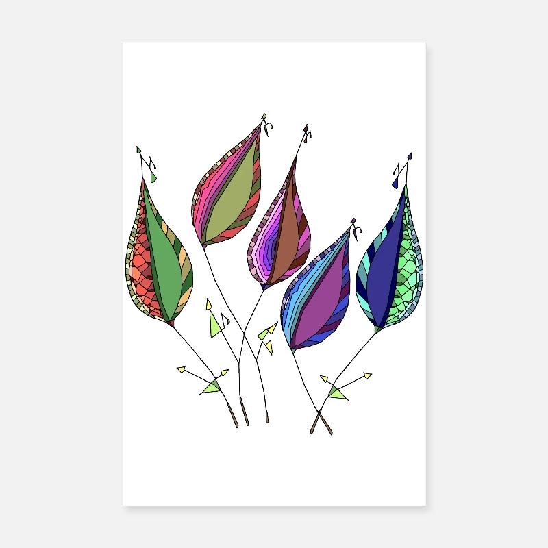 Blätter Poster 20x30 cm
