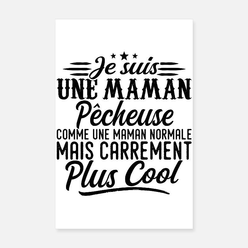 Fischer-Mutter: normal, aber cooler Poster 20x30 cm