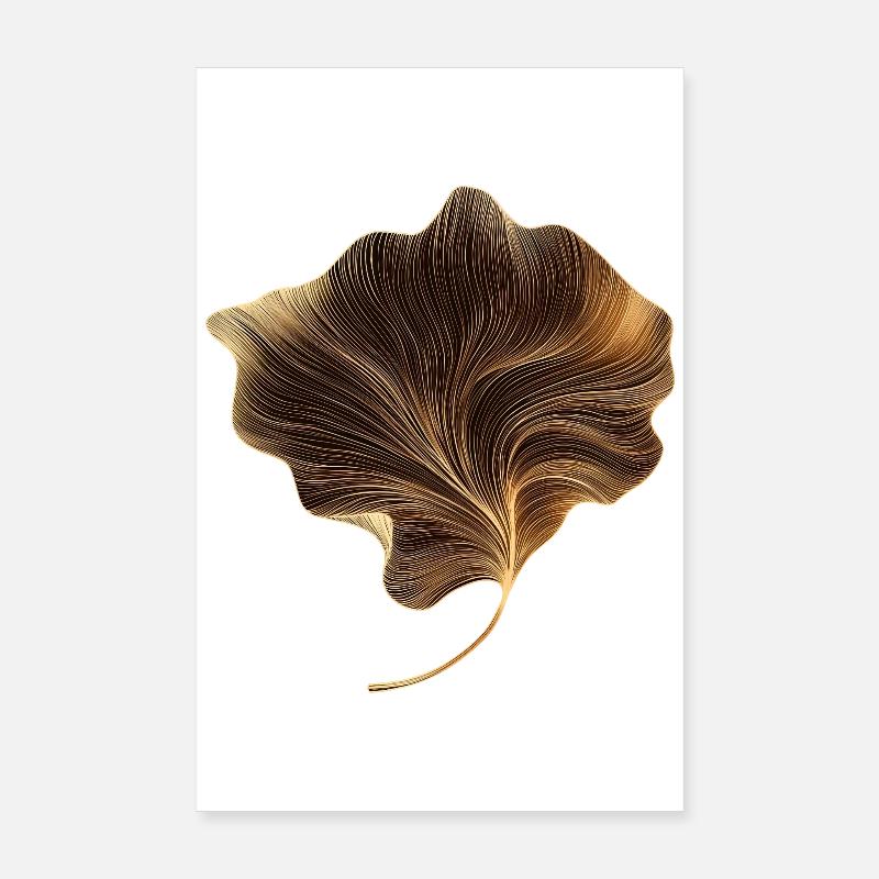 Feuille élégante Poster 20 x 30 cm