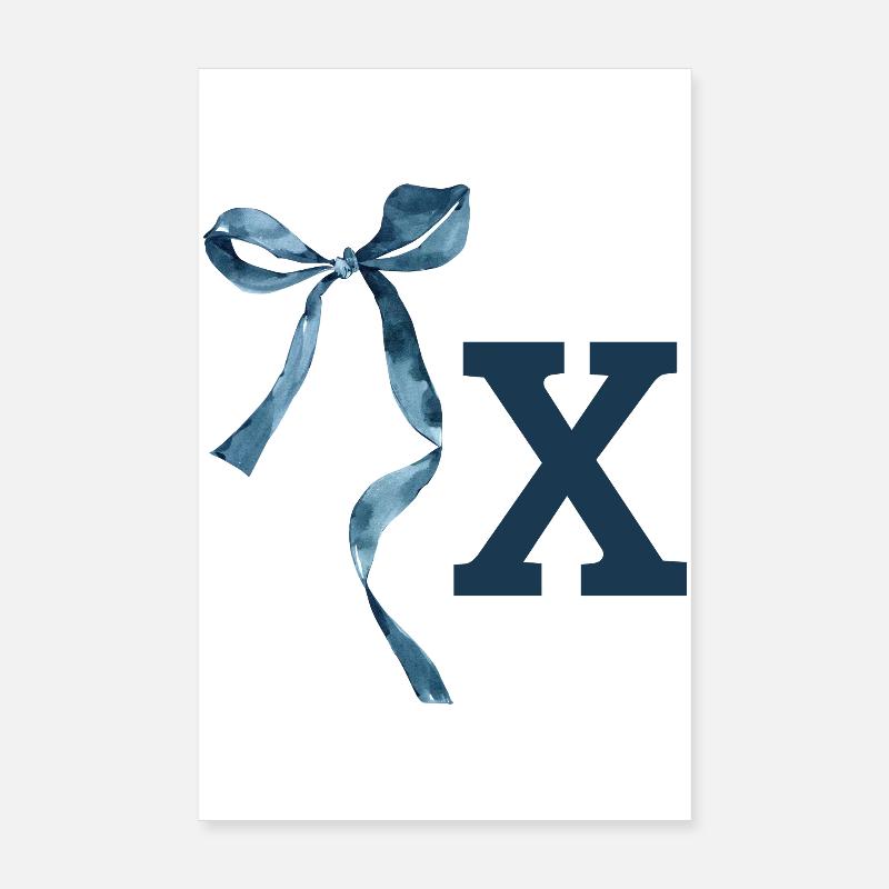 Monogramm x Geschenkidee Poster 20x30 cm