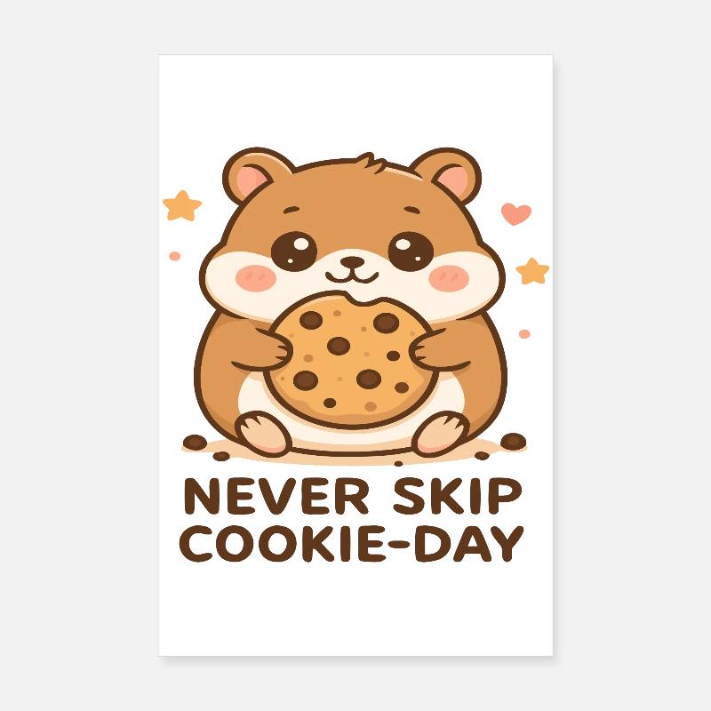 Keksfreudiger Hamster Poster 20x30 cm