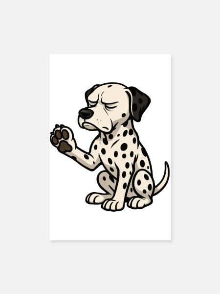 Dalmatians Dalmatian Keepers Dalmatian Owners - Poster 8" x 12" (20x30 cm) - white - Front