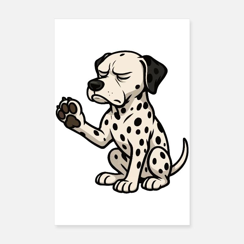 Dalmatiens Gardiens de dalmatiens Propriétaires de dalmatiens Poster 20 x 30 cm