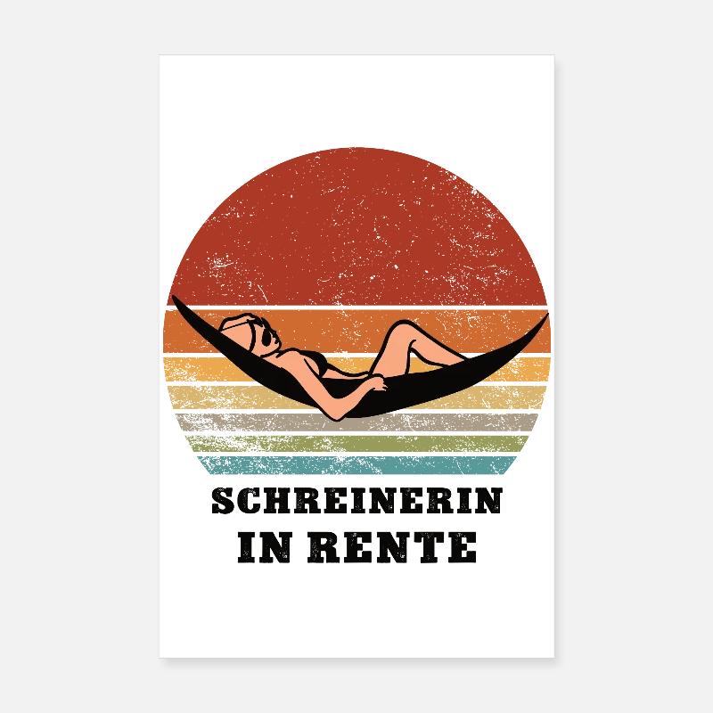 Pension Carpenter Retired Carpenter Carpenter Poster 8" x 12" (20x30 cm)
