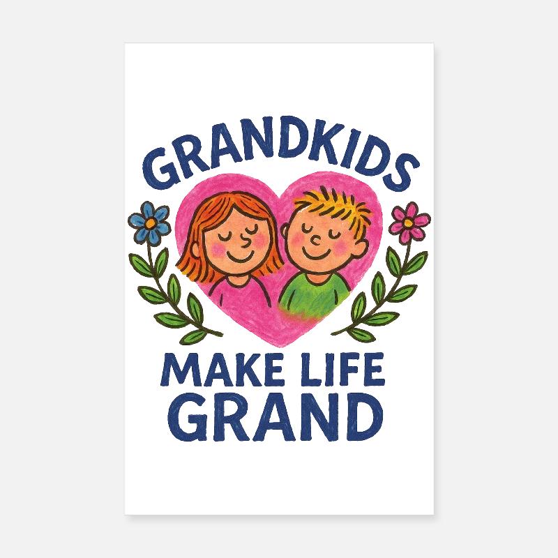 Enkelkinder machen das Leben großartig Poster 20x30 cm