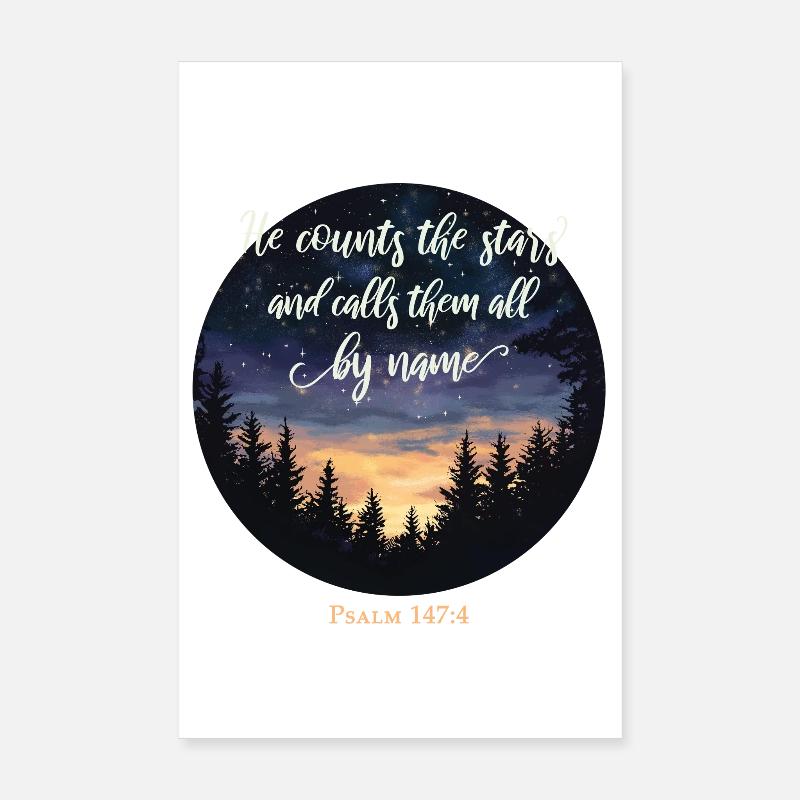 Bible Verse Christian Religious Poster 8" x 12" (20x30 cm)