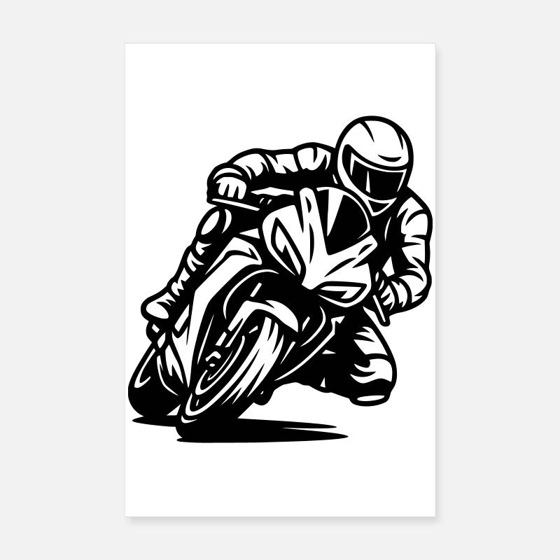 Motorrad Poster 20x30 cm