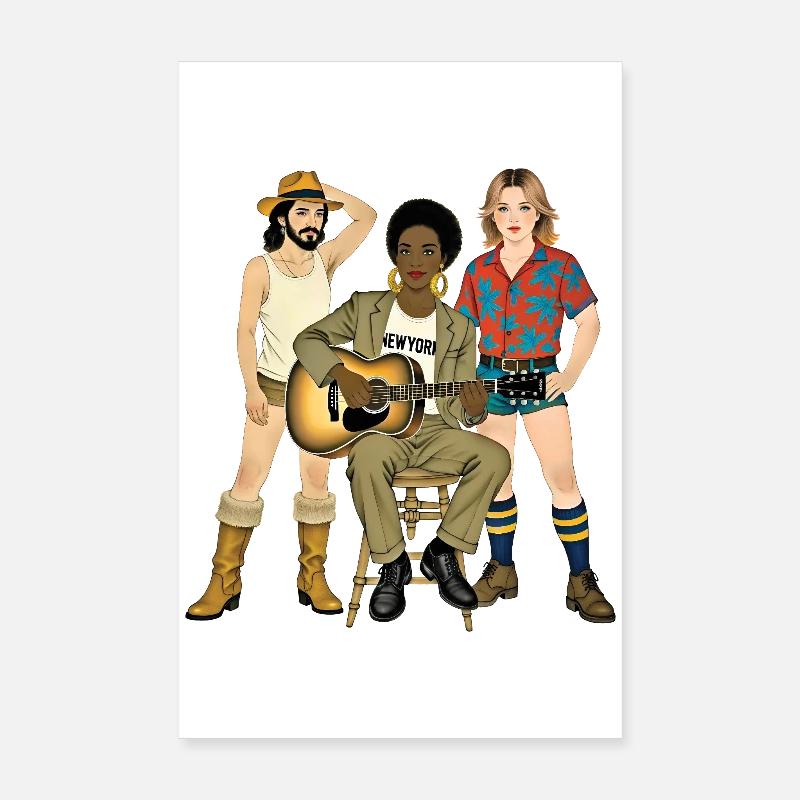 B W DU WILLST B - nette Leute Poster 20x30 cm