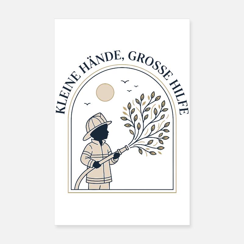 Small hands, big help Poster 8" x 12" (20x30 cm)