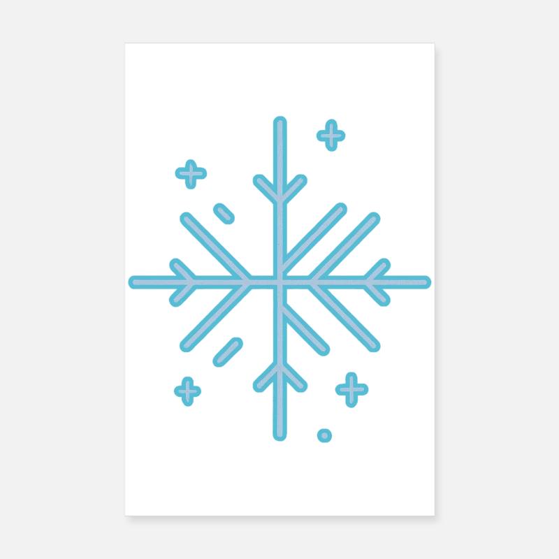 SNOWFLAKE Poster 8" x 12" (20x30 cm)