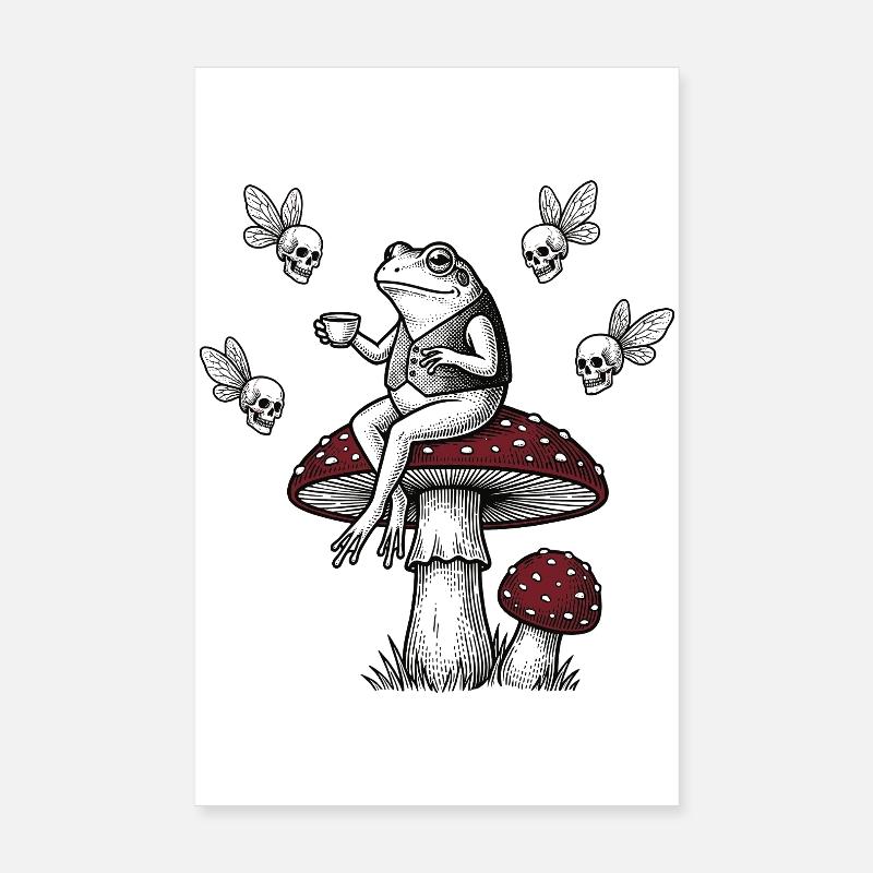 Frog Gentleman Poster 8" x 12" (20x30 cm)