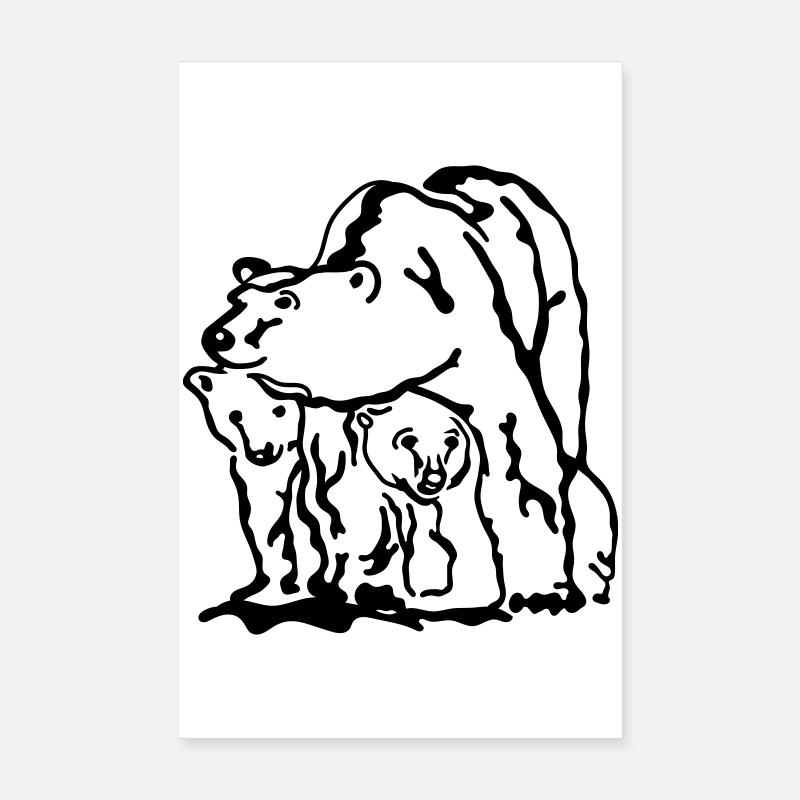 polar bear Poster 8" x 12" (20x30 cm)