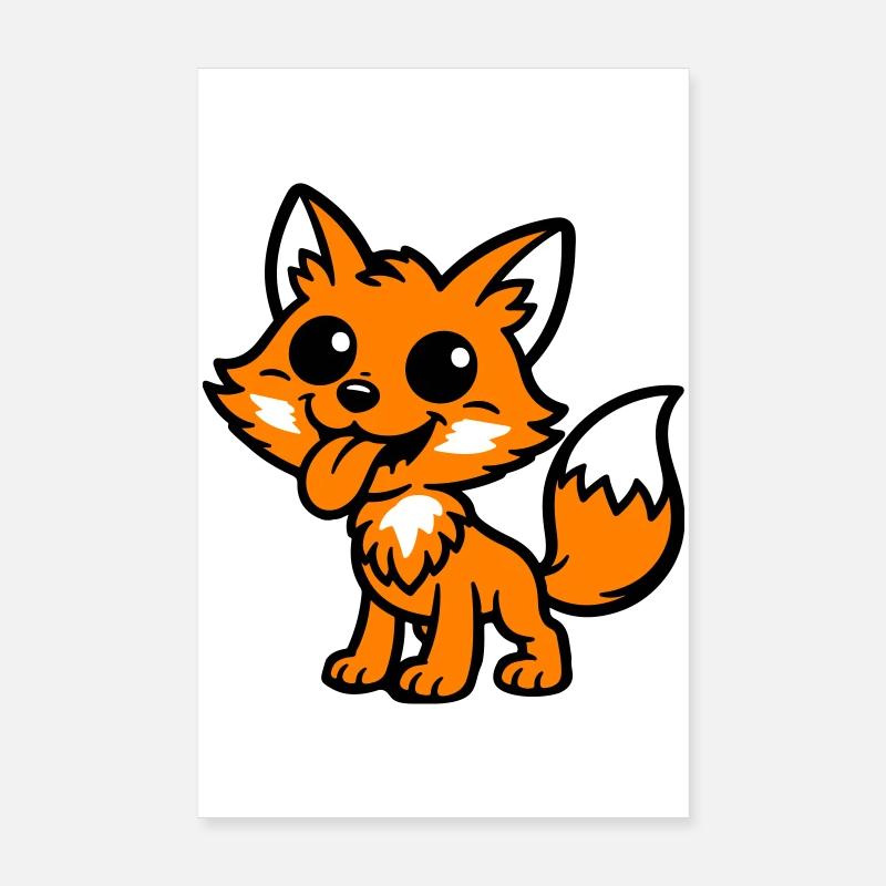 Bande dessinée Fox Poster 20 x 30 cm