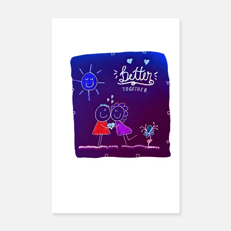 Gemeinsam Besser Poster 20x30 cm
