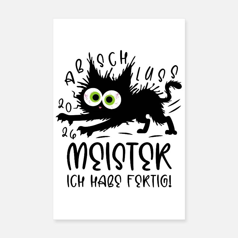 Champion 2026 I'm done! Cat Poster 8" x 12" (20x30 cm)