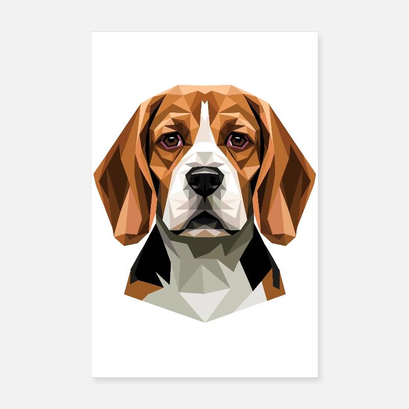 Beagle Chiot Beagles Mignon Chien Beagle anglais Poster 20 x 30 cm