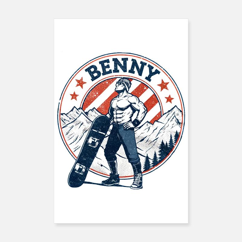 Benny, look vintage Poster 20 x 30 cm