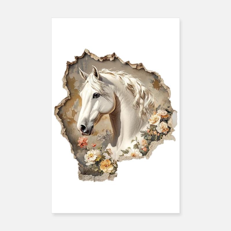 Cheval Vintage Poster 20 x 30 cm