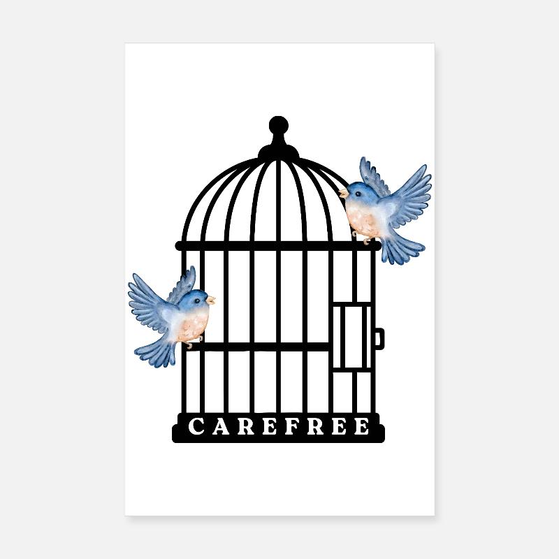 Sorglos Poster 20x30 cm