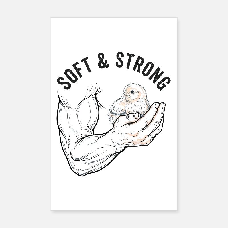 Stark und Sanft Poster 20x30 cm