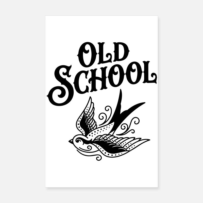 Old School Tatoo Poster 8" x 12" (20x30 cm)