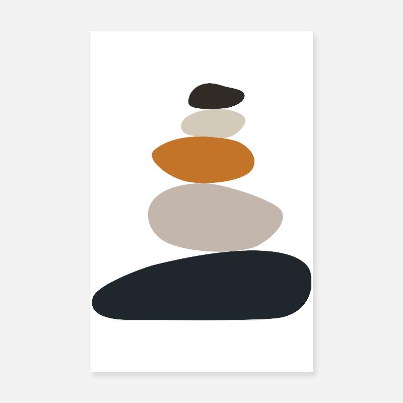 Stone Stack Zen Balance Poster 8" x 12" (20x30 cm)