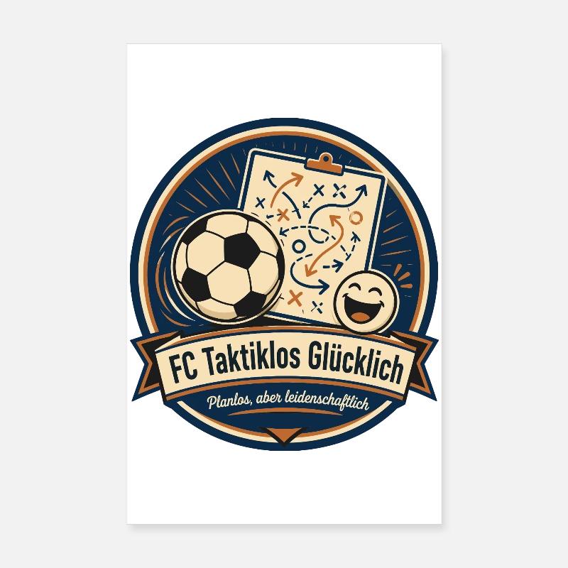 FC Taktiklos Glücklich Poster 20x30 cm