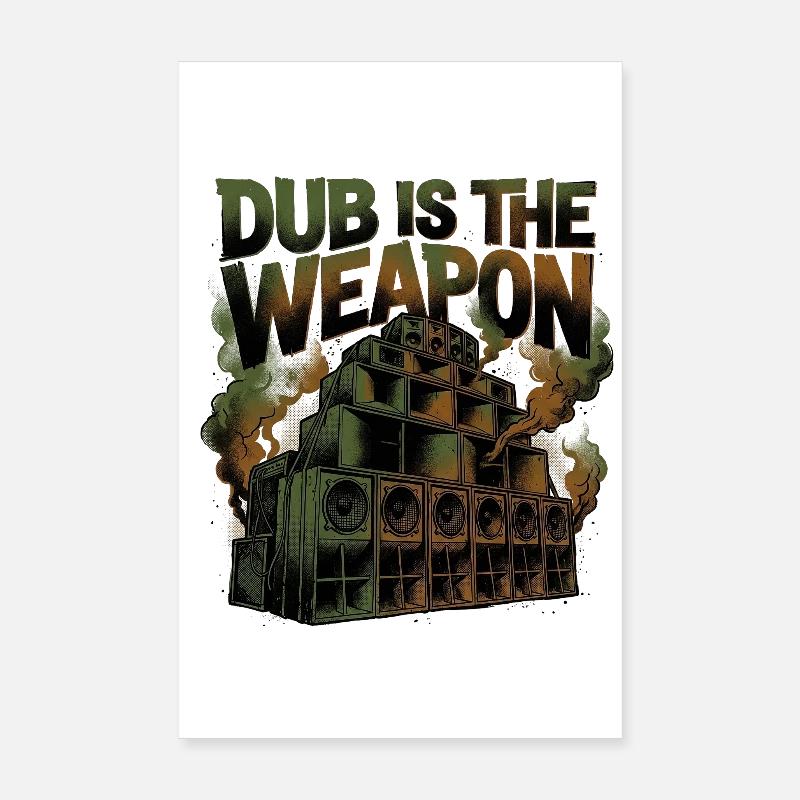 Le reggae dub est l’arme Poster 20 x 30 cm