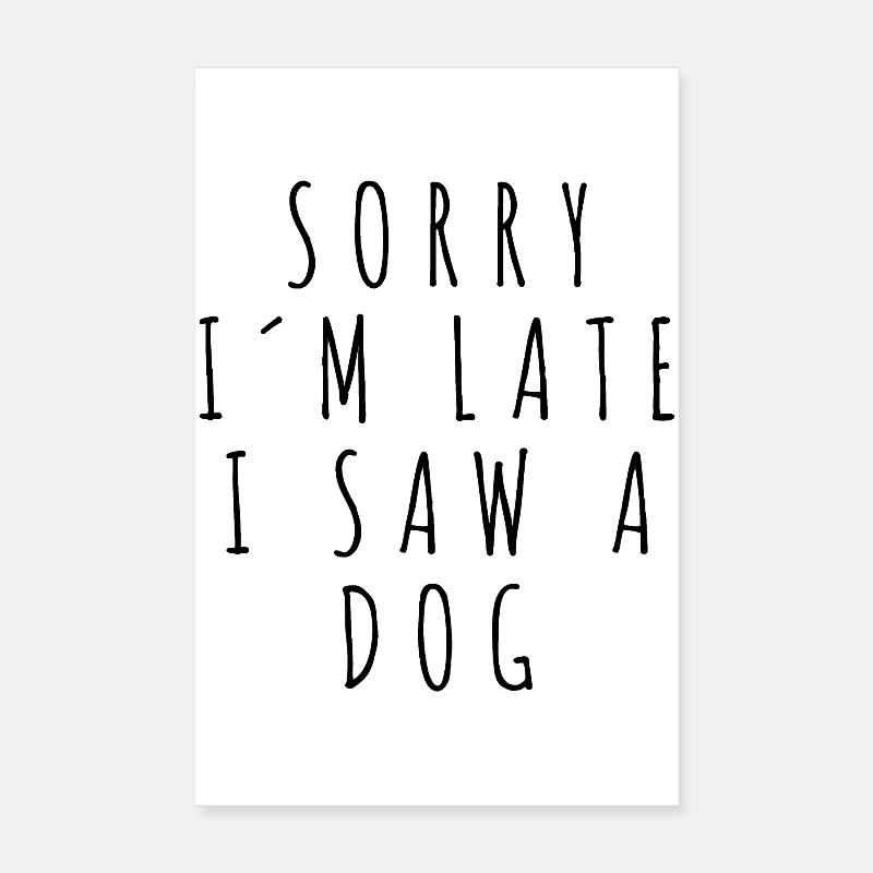 Hund Spruch Poster 20x30 cm