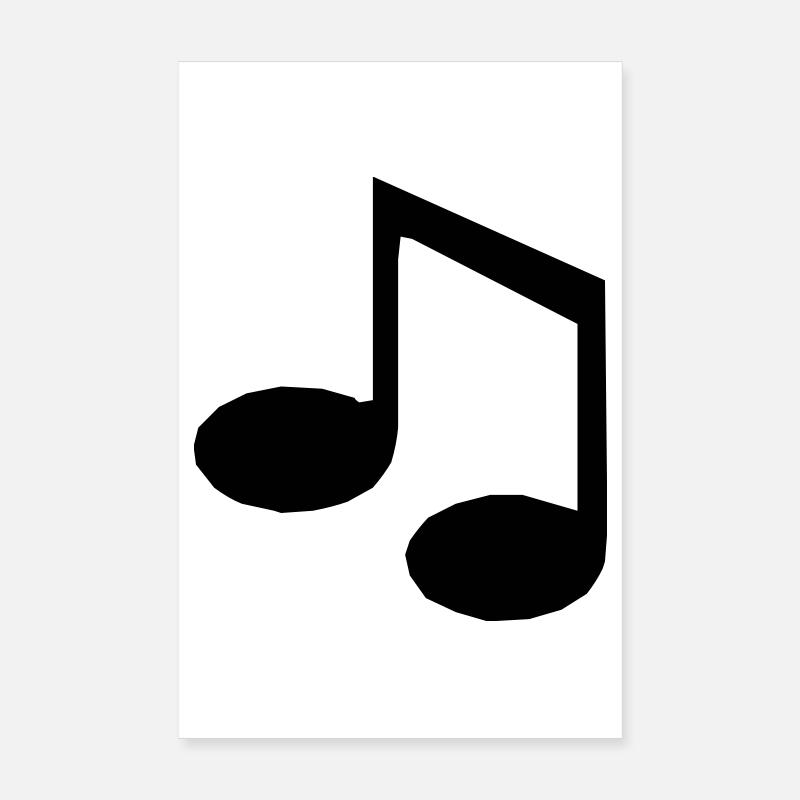 Note de musique Poster 20 x 30 cm