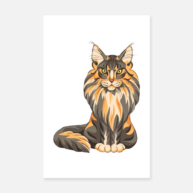 Maine Coon Poster 20 x 30 cm