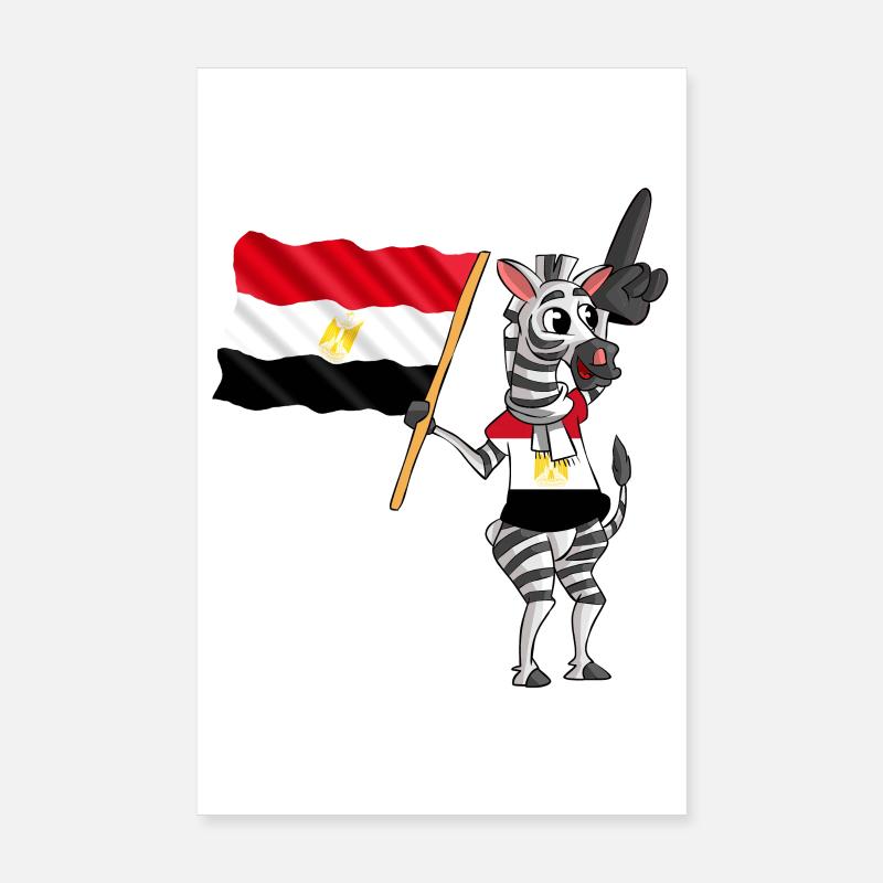 Egyptiens Zebra Poster 20 x 30 cm