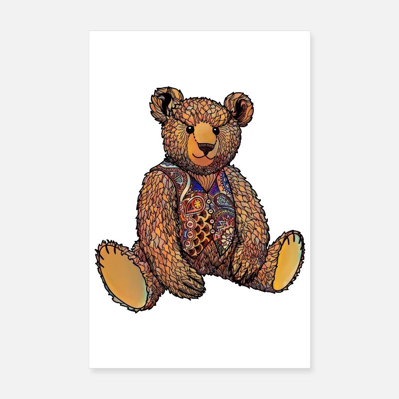 Aquarelle Ted Poster 20 x 30 cm