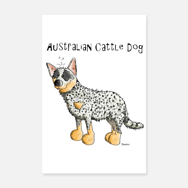Bouvier Australien - Australian Cattle Dog Poster 20 x 30 cm