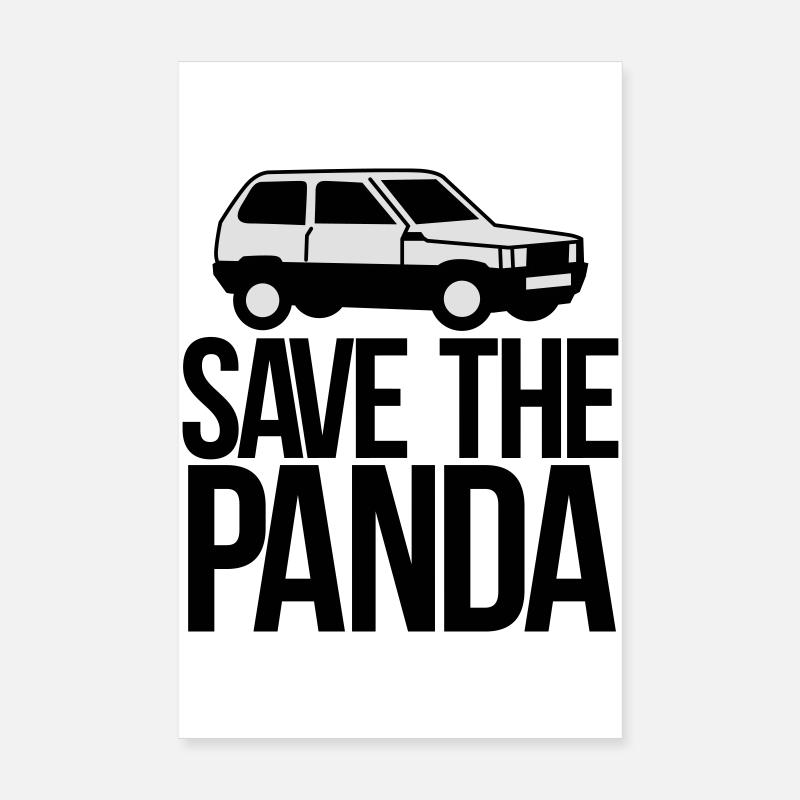save the panda Poster 20x30 cm
