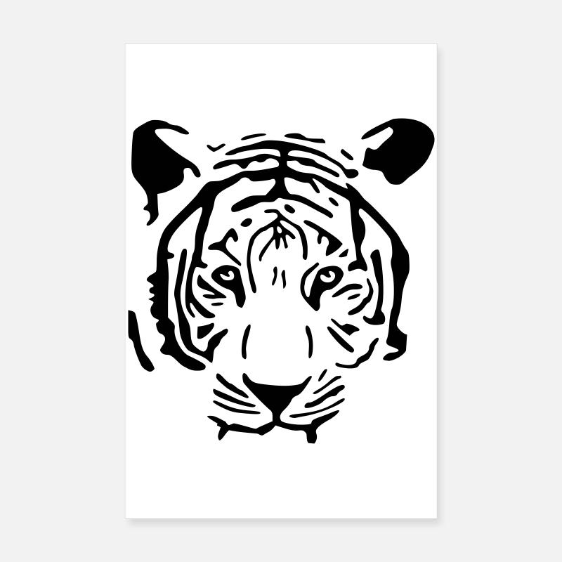 White Tiger Poster 8" x 12" (20x30 cm)