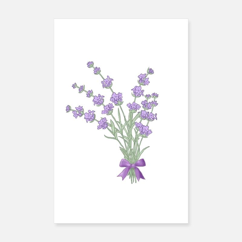 Lavendelstrauss Poster 20x30 cm