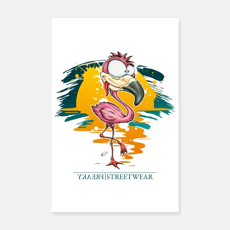 Flamingo Weirdo Poster 20 x 30 cm