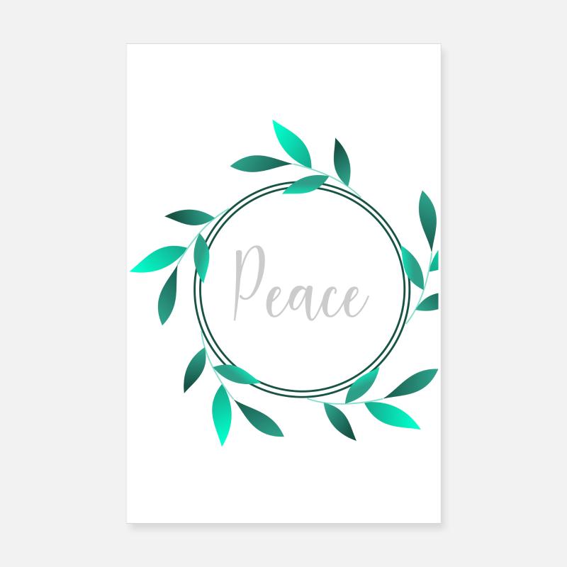 PEACE, I'M GOING TO HAVE Peace. Freedom. Equality. FRATERNITE. Happiness Poster 8" x 12" (20x30 cm)
