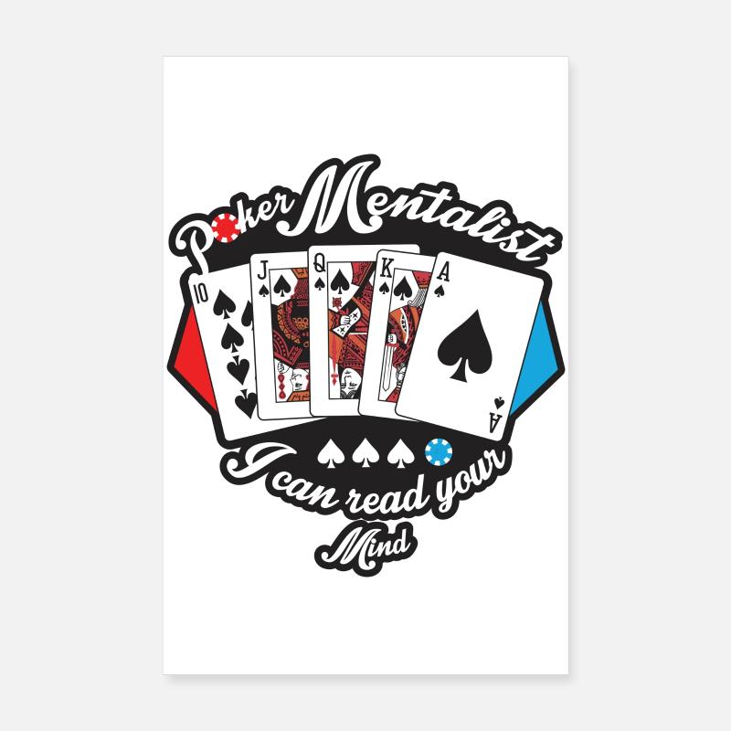 Poker Mind Reader Poster 8" x 12" (20x30 cm)
