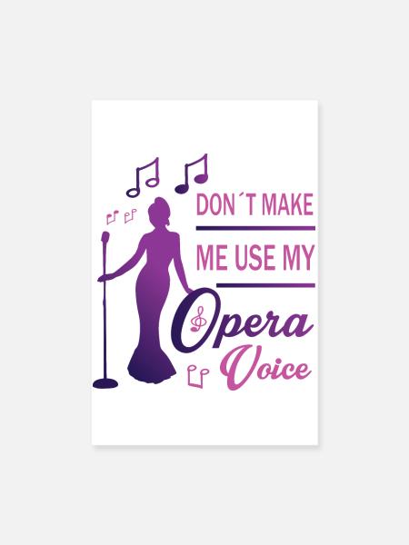 Loud voice - Poster 8" x 12" (20x30 cm) - white - Front
